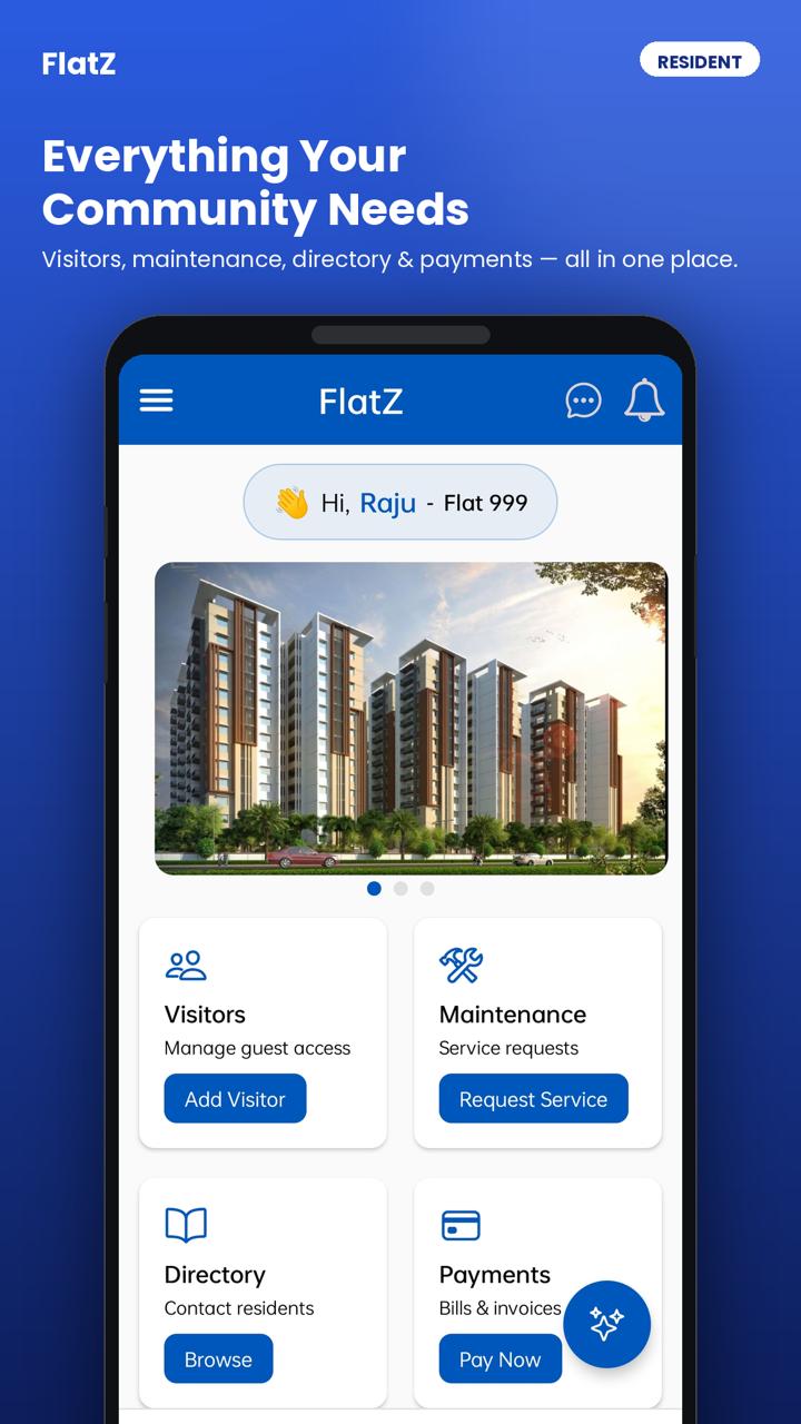 FlatZ resident app